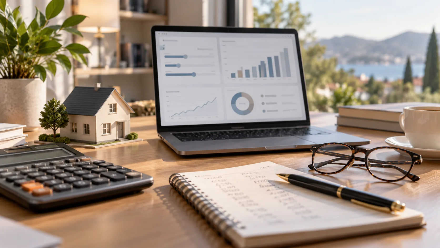 Calcul d&rsquo;un projet immobilier en viager sur ordinateur